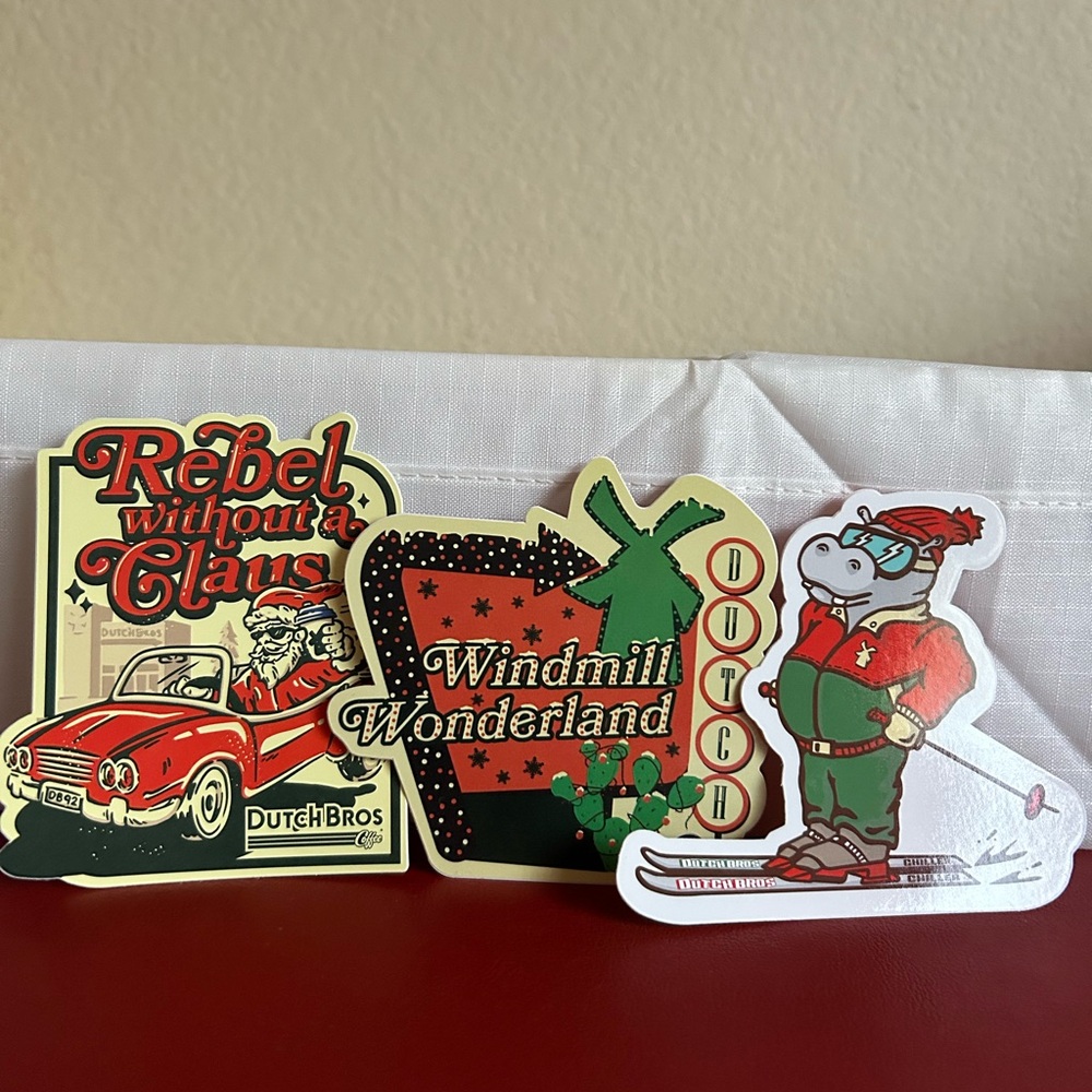 Dutch Bros Holiday Sticker Bundle